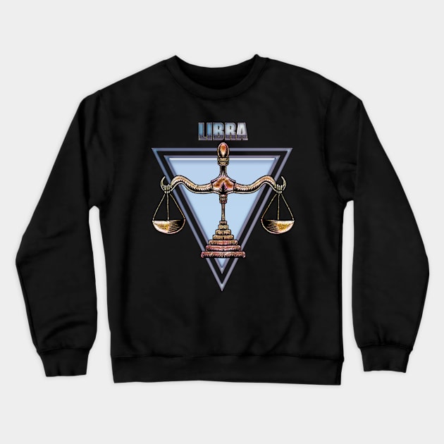 Zodiac sign libra Crewneck Sweatshirt by Nicky2342